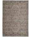 Simply Woven Marquette R39gt 7'10" X 9'10" Area Rug In Rust,blue