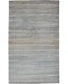 Simply Woven Milan R6488 5' X 8' Area Rug In Blue,tan