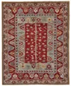 Simply Woven Piraj R6451 2' X 3' Area Rug In Red,blue