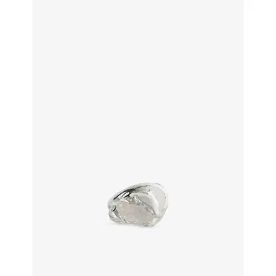 Simuero Womens Junio Sterling-silver And Moonstone Ring