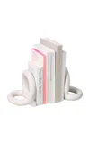 Sin Bacchus Ceramic Bookends In Off-white