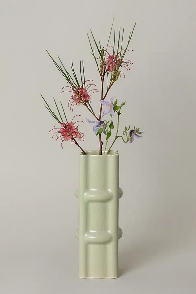 Sin Ceramic Faye Vase In Pale Fiberglass Green At Urban Outfitters