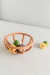 Sin Ceramic Prong Fruit Bowl In Terracotta At Urban Outfitters In Black