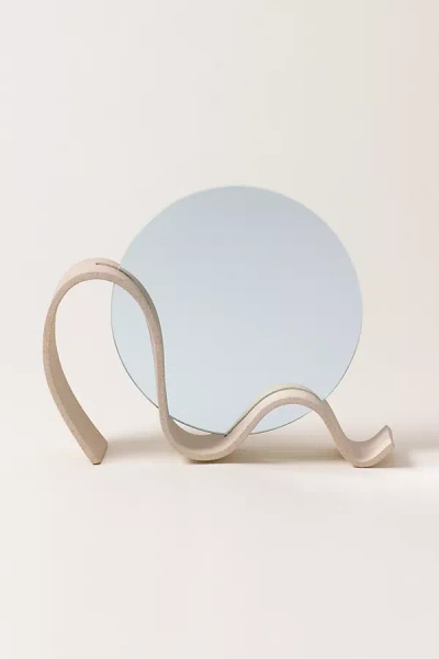 Sin Ceramic Wavee Table Mirror In Neutral