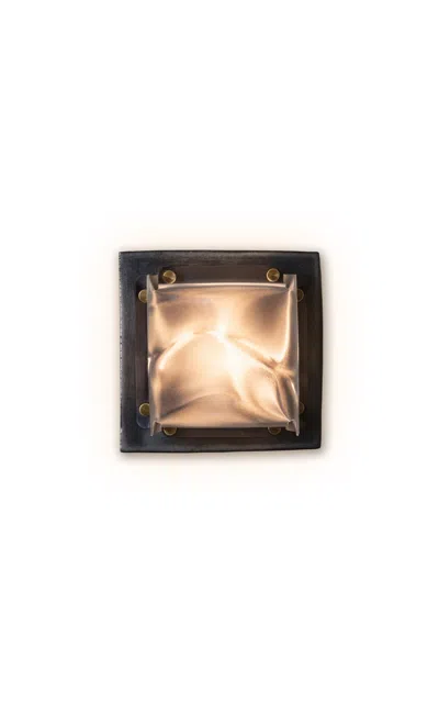 Sin - Field Square Mini Sconce - Dark Grey In Gray