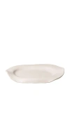 Sin Manta Oval Platter In White