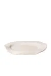 Sin Manta Oval Platter In White