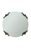 Sin Mira Wall Ceramic Stoneware Mirror In Gray