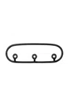 Sin Trio Ceramic Coat Rack In Black
