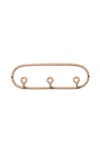 Sin Trio Ceramic Coat Rack In Pink