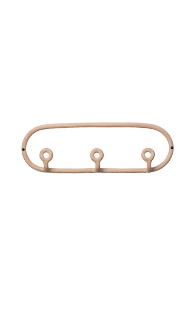 Sin Trio Ceramic Coat Rack In Pink