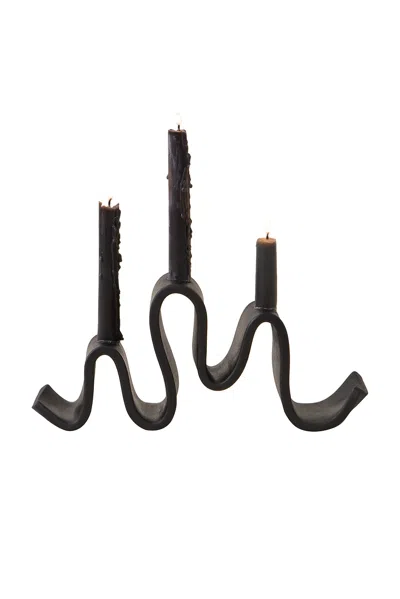 Sin Wyat Candelabra In Black