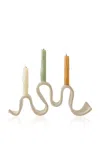 Sin Wyat Ceramic Candelabra In White