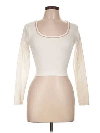 Pre-owned Sincerely Jules 3/4 Sleeve T-shirt In Ivory