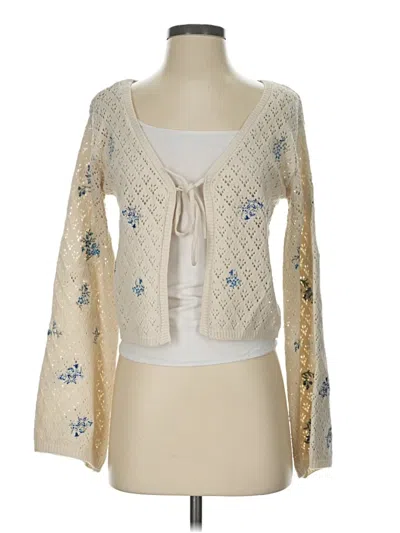 Pre-owned Sincerely Jules Cardigan Sweater In Ivory