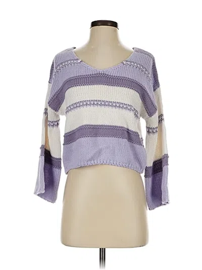 Pre-owned Sincerely Jules Cardigan Sweater In Purple