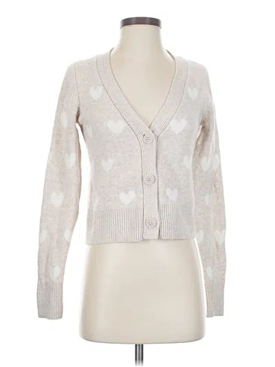Pre-owned Sincerely Jules Cardigan Sweater In Silver