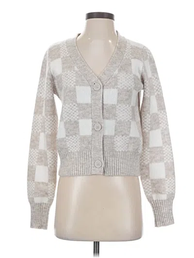 Pre-owned Sincerely Jules Cardigan Sweater In Silver