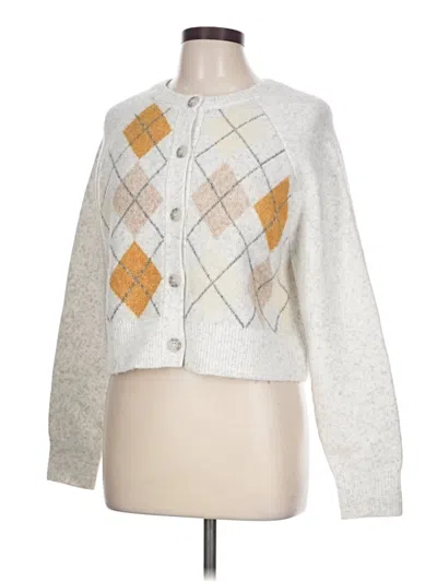 Pre-owned Sincerely Jules Cardigan Sweater In Silver
