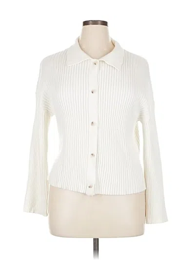 Pre-owned Sincerely Jules Cardigan Sweater In White