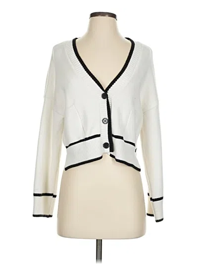 Pre-owned Sincerely Jules Cardigan Sweater In White