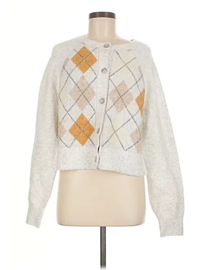 Pre-owned Sincerely Jules Cardigan Sweater In White