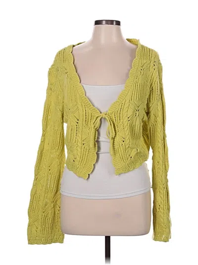 Pre-owned Sincerely Jules Cardigan Sweater In Yellow