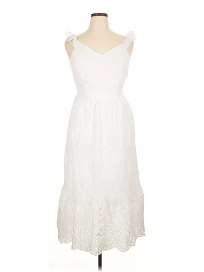 Pre-owned Sincerely Jules Casual Dress In White