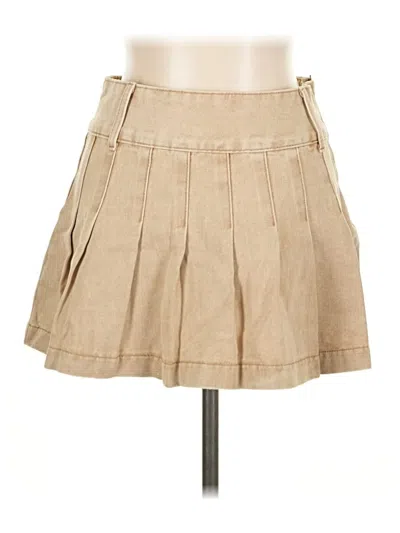 Pre-owned Sincerely Jules Casual Skirt In Tan