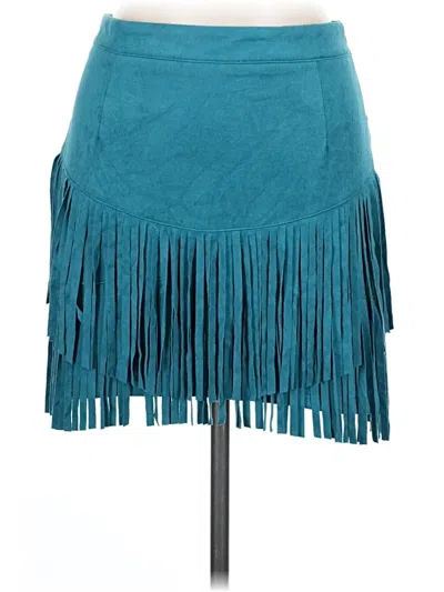 Pre-owned Sincerely Jules Casual Skirt In Teal