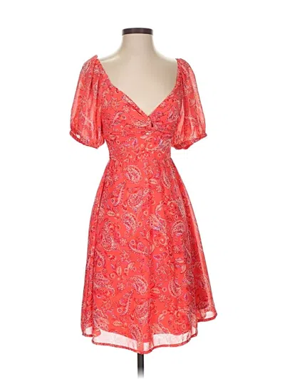 Pre-owned Sincerely Jules Cocktail Dress In Orange