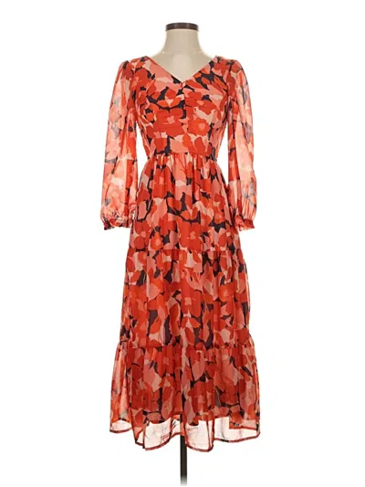Pre-owned Sincerely Jules Cocktail Dress In Orange