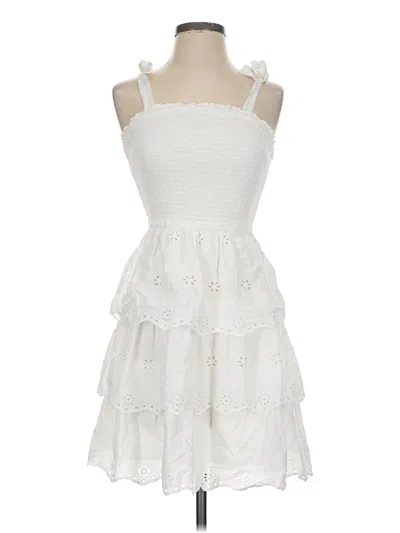 Pre-owned Sincerely Jules Cocktail Dress In White