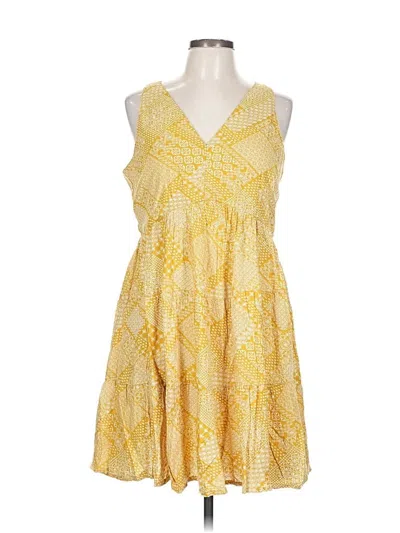 Pre-owned Sincerely Jules Cocktail Dress In Yellow