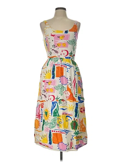 Pre-owned Sincerely Jules Cocktail Dress In Yellow
