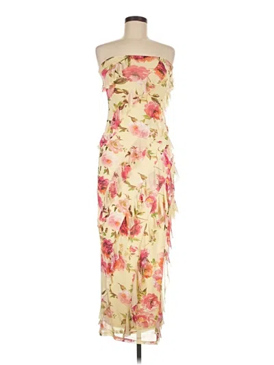 Pre-owned Sincerely Jules Cocktail Dress In Yellow