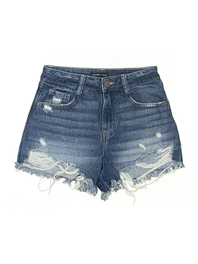 Pre-owned Sincerely Jules Denim Shorts In Blue