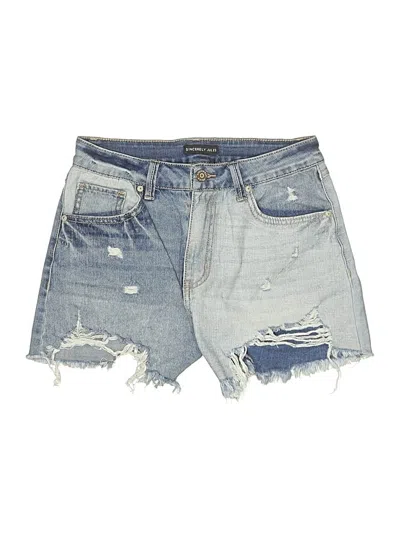 Pre-owned Sincerely Jules Denim Shorts In Blue
