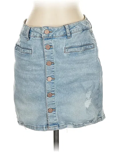 Pre-owned Sincerely Jules Denim Skirt In Blue