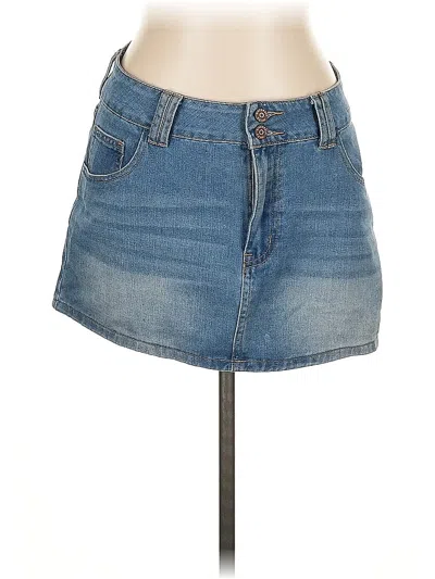 Pre-owned Sincerely Jules Denim Skirt In Blue
