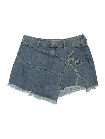 Pre-owned Sincerely Jules Denim Skirt In Blue