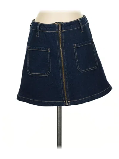 Pre-owned Sincerely Jules Denim Skirt In Blue