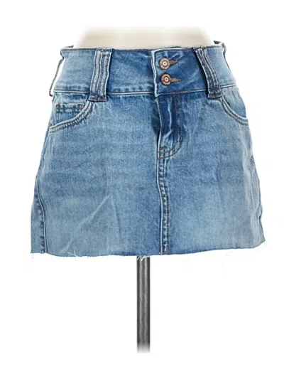 Pre-owned Sincerely Jules Denim Skirt In Blue