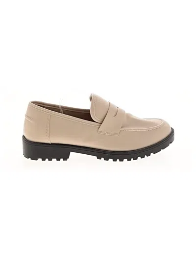 Pre-owned Sincerely Jules Flats In Tan
