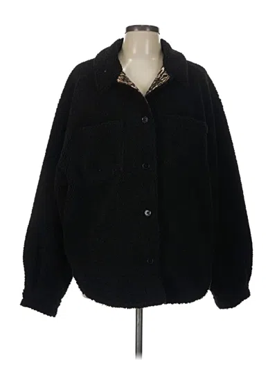 Pre-owned Sincerely Jules For Bandier Faux Fur Jacket In Black