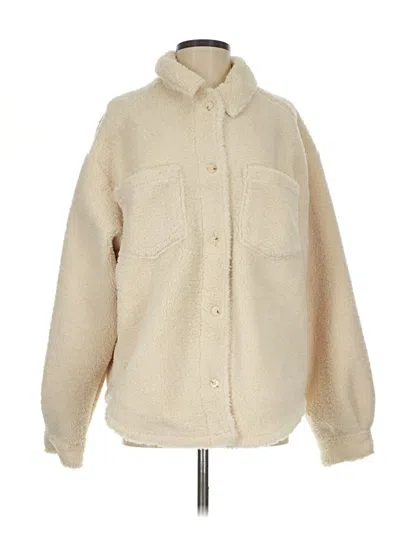 Pre-owned Sincerely Jules For Bandier Faux Fur Jacket In Ivory