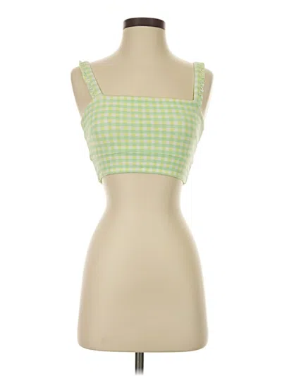 Pre-owned Sincerely Jules For Bandier Sleeveless Top Green Square Neckline Tops