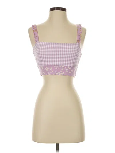 Pre-owned Sincerely Jules For Bandier Sleeveless Top Pink Square Neckline Tops