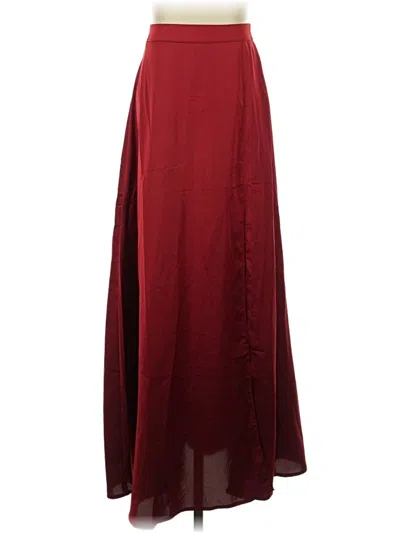 Pre-owned Sincerely Jules Formal Skirt In Burgundy