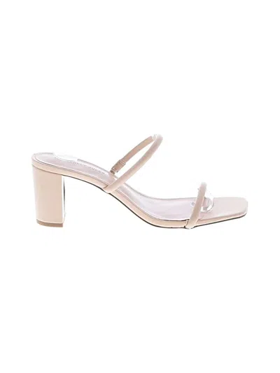 Pre-owned Sincerely Jules Heels In Tan
